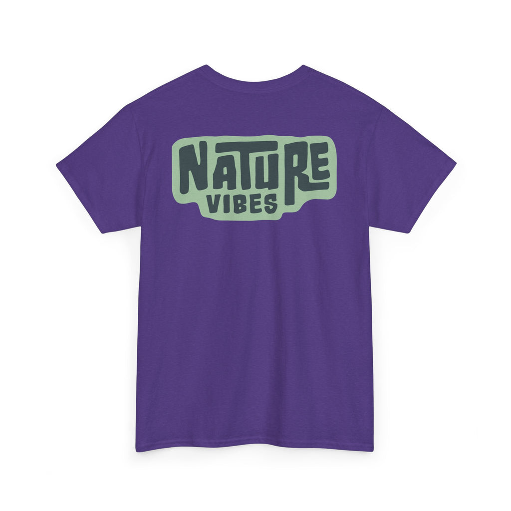 Nature Vibes Unisex Heavy Cotton Tee, Nature T-Shirt, Outdoor Apparel, Eco-Friendly Gift, Casual Wear, Relaxed Fit Shirt