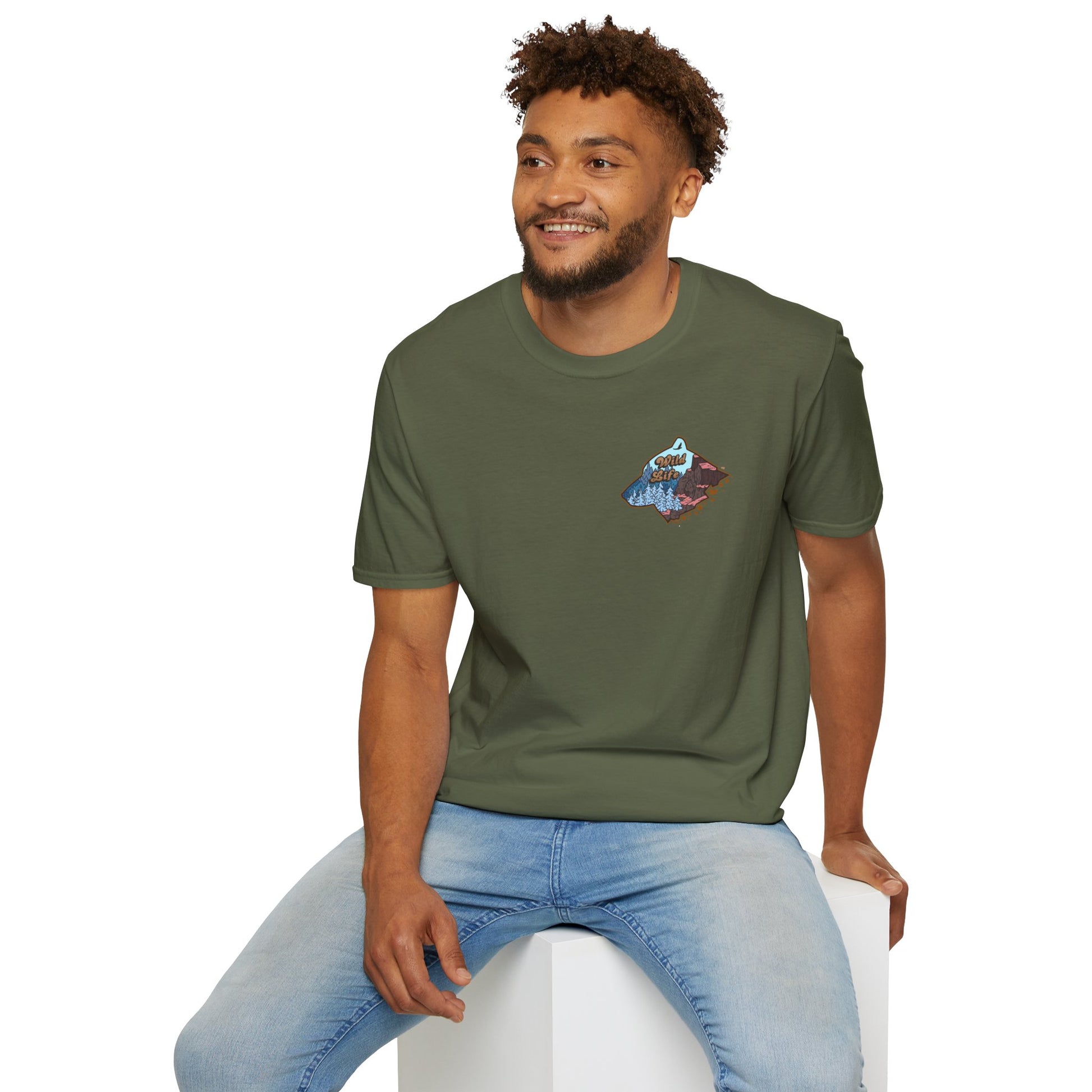 “Soul Seeker” Mountain Wave Graphic T‑Shirt