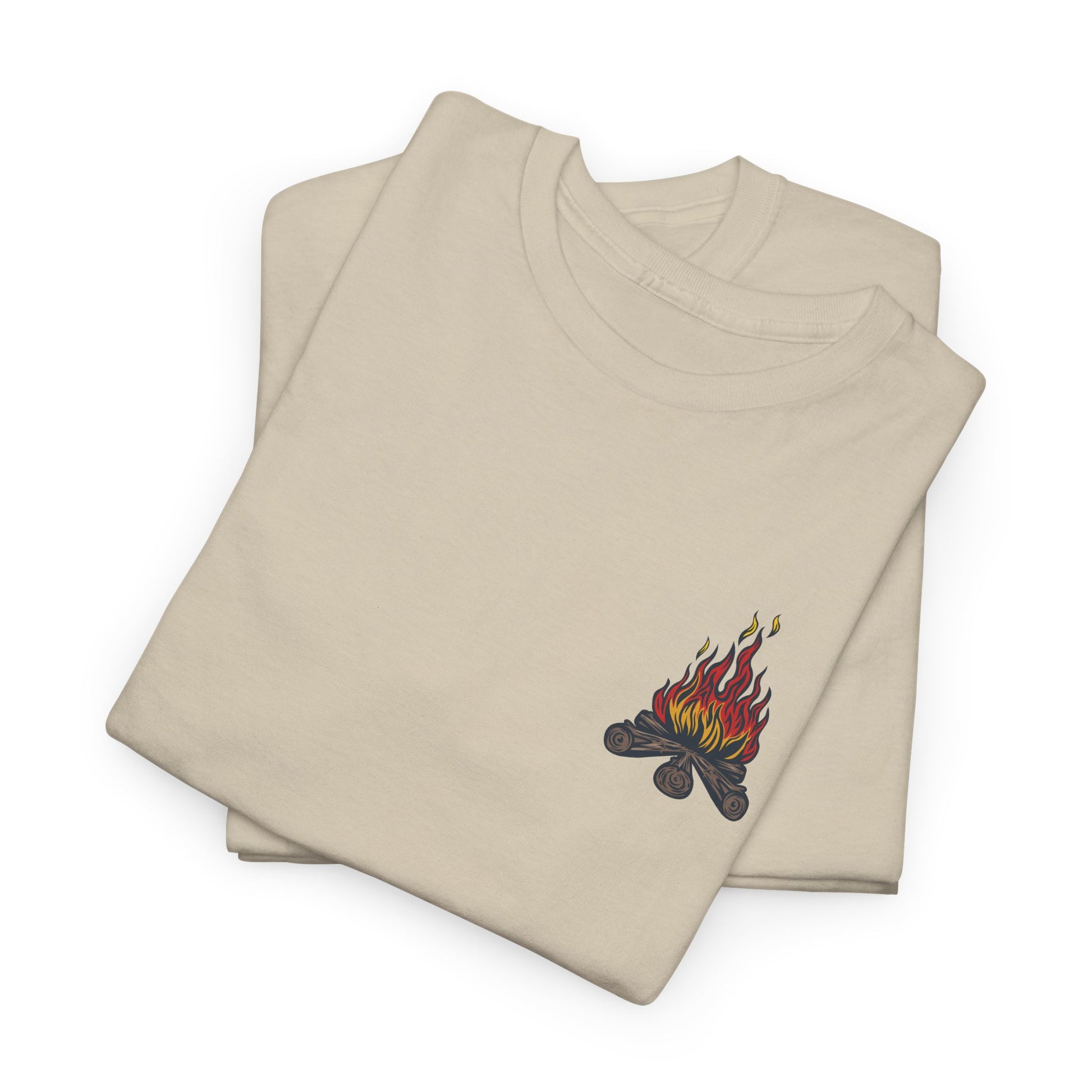 Camping-Themed Unisex Heavy Cotton Tee, Outdoor Enthusiast Shirt, Adventure Apparel, Gift for Campers, Nature Lover Tee